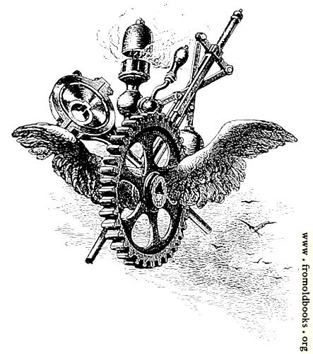 [Picture: Steampunk flying cog]