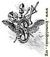 [picture: Steampunk flying cog]