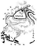 [Picture: Peak Castle, Derbyshire: Plan of the Site.]