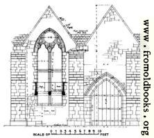 22. Stokesay Castle.  Window and Doorway of the Hall.