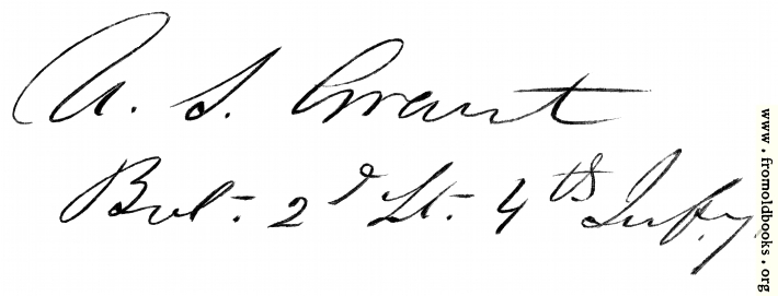 FOBO - General Grant’s signature