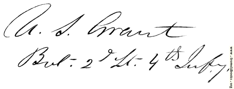 [Picture: General Grant’s signature]