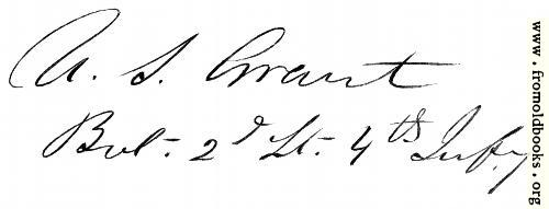 [Picture: General Grant’s signature]