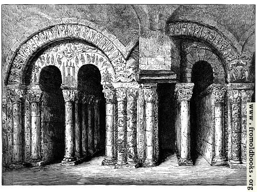 [Picture: Arches of Cloister of S. Aubin’s Abbey, Angers]