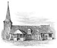 [Picture: Wooden Church, Greenstead, Essex, A.D. 1013 (as it was in 1748)]