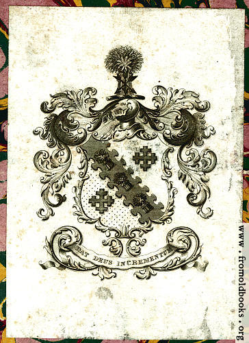 [Picture: Bookplate (ex libris) from Volume III, colour version]