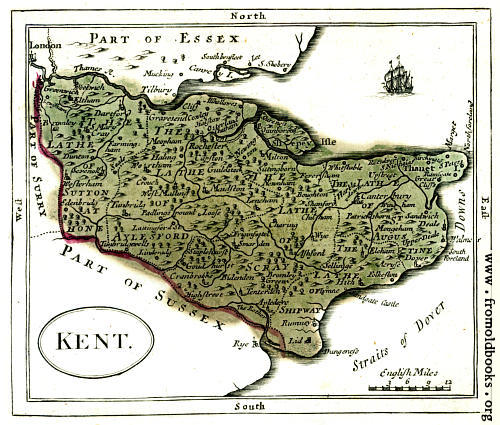 [Picture: Antique map of Kent]