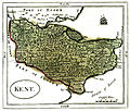 Antique map of Kent