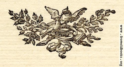 [Picture: Printer’s ornament with birds]