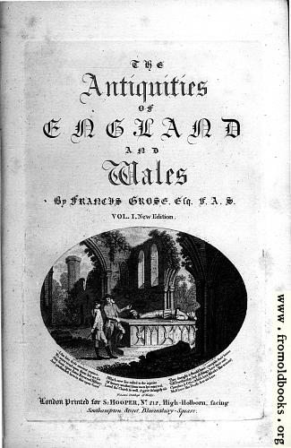 [Picture: Title Page, Antiquities of England and Wales]