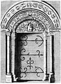 [Picture: The grand Door of Barfreston Church in Kent.]