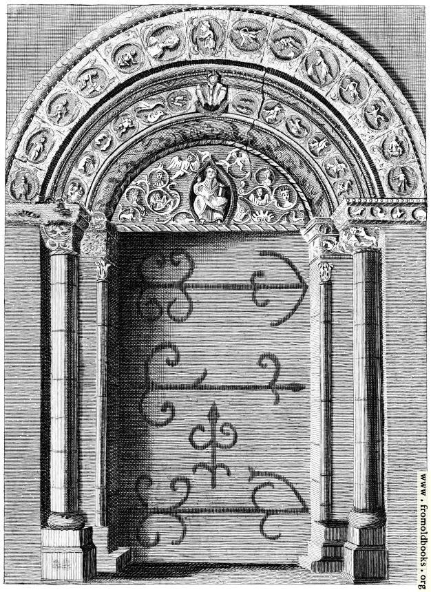 [Picture: The grand Door of Barfreston Church in Kent.]