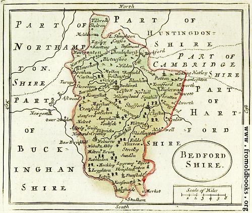 [Picture: The Map of Bedfordshire]