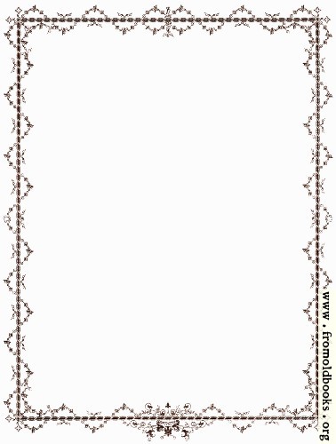 [Picture: Outer Victorian Foliated Border in Brown]