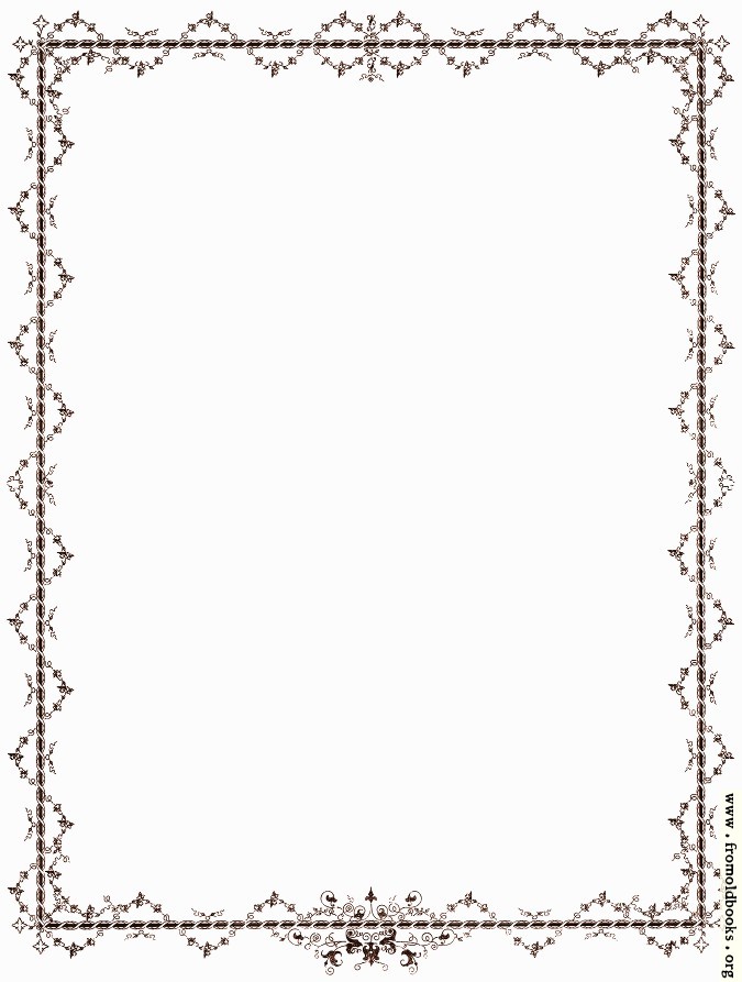 [Picture: Outer Victorian Foliated Border in Brown]