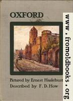 [Picture: Front Cover, Oxford Pictured by Haslehust, described by How]