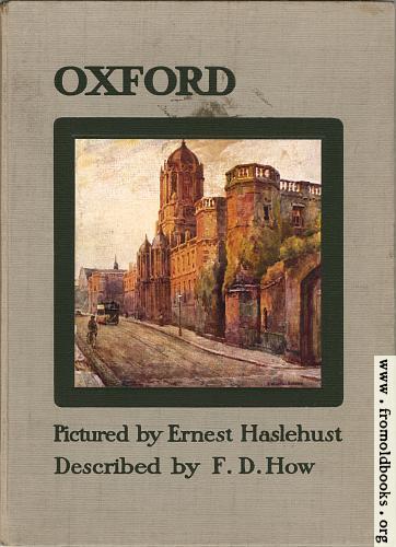 [Picture: Front Cover, Oxford Pictured by Haslehust, described by How]