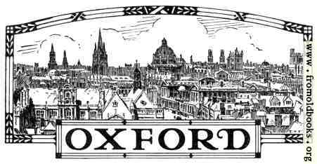 [Picture: The word Oxford, with a line illustration of the city]