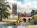 [Picture: Magdalen College from the River Cherwell]