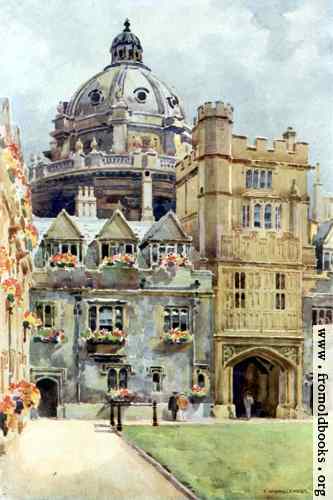 [Picture: Brasenose College and Radcliffe Library Rotunda, Oxford]