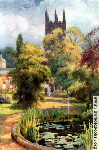 [Picture: Botanical Gardens and Magdalan College Tower, Oxford]