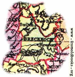 [Picture: Overview map of Brecknockshire, Wales]