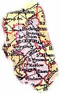 [Picture: Overview map of Buckinghamshire, England]