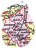 [Picture: Overview map of Cambridgeshire, England]