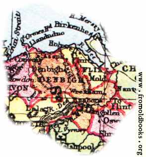 [Picture: Overview map of Denbighshire, Wales]