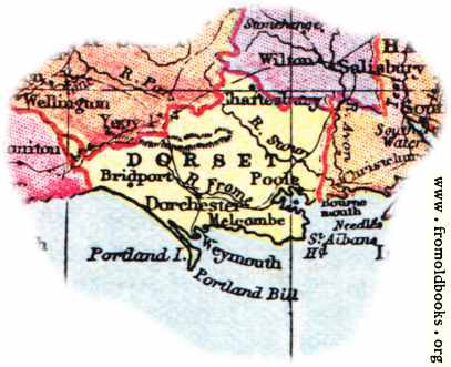 [Picture: Overview map of Dorset, England]