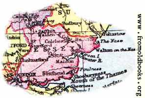 Overview map of Essex, England