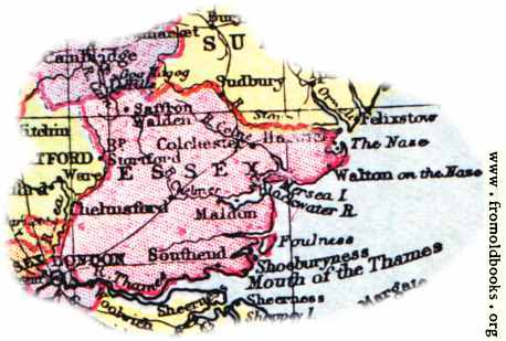 [Picture: Overview map of Essex, England]