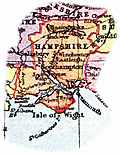 [Picture: Overview map of Hampshire, England]