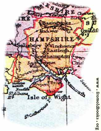 [Picture: Overview map of Hampshire, England]