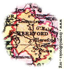 [Picture: Overview map of Hereford, England]