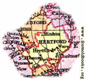 [Picture: Overview map of Hertford, England]