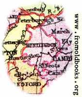 Overview map of Huntingdonshire, England