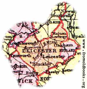 [Picture: Overview map of Leicestershire, England]