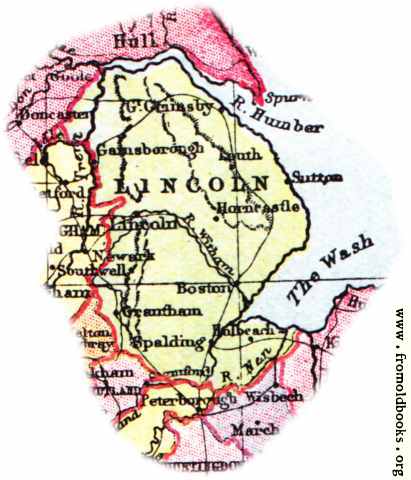 [Picture: Overview map of Lincolnshire, England]