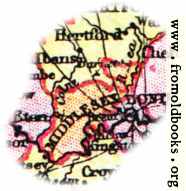 [Picture: Overview map of Middlesex, England]