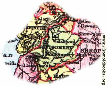 [Picture: Overview map of Montgomery, Wales]