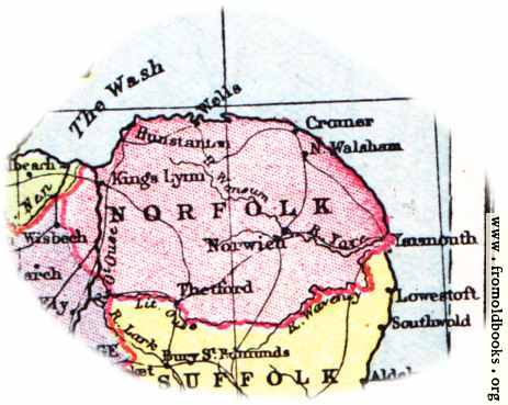 [Picture: Overview map of Norfolk, England]