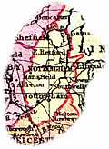 [Picture: Overview map of Nottinghamshire, England]