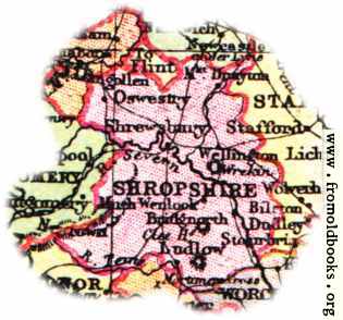 [Picture: Overview map of Shropshire, England]