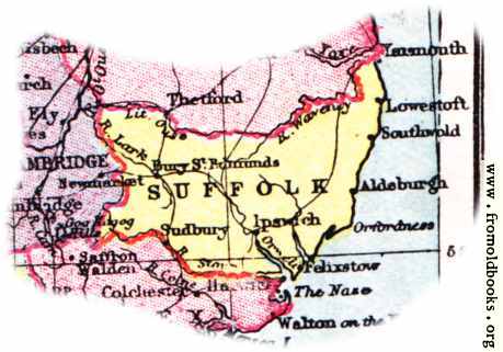 Suffolk uk map