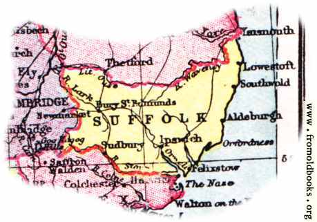 [Picture: Overview map of Suffolk, England]