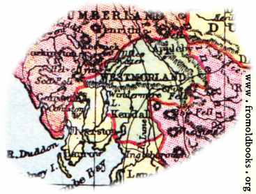 [Picture: Overview map of Westmorland, England]