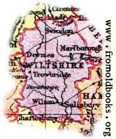 Overview map of Wiltshire, England