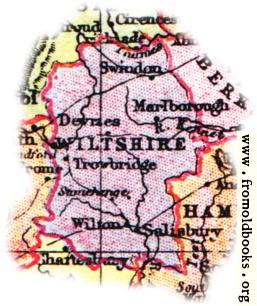 [Picture: Overview map of Wiltshire, England]