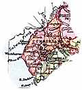 Overview map of Cumberland, England